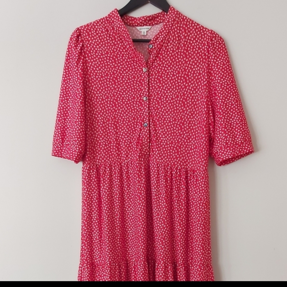 Max Studio Red L Maxi Dress